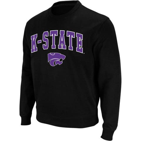 Colosseum K-State Wildcats Mens Purple Graham Long Sleeve Hoodie
