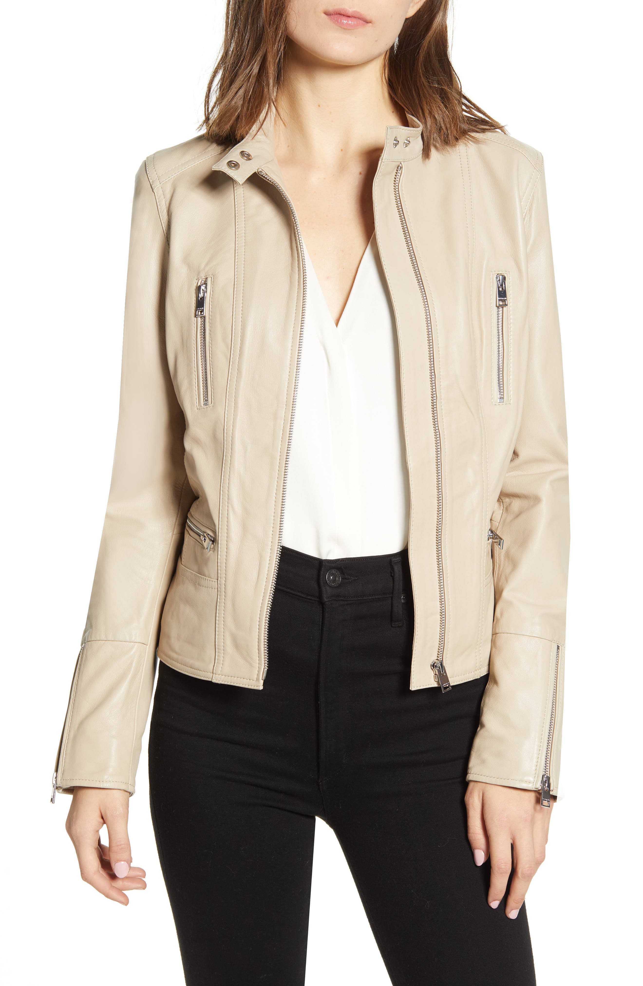 lamarque classic leather biker jacket