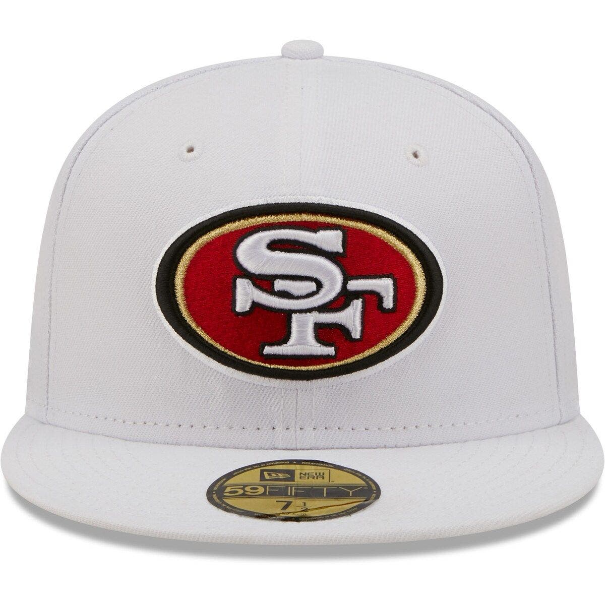 all white san francisco 49ers hat