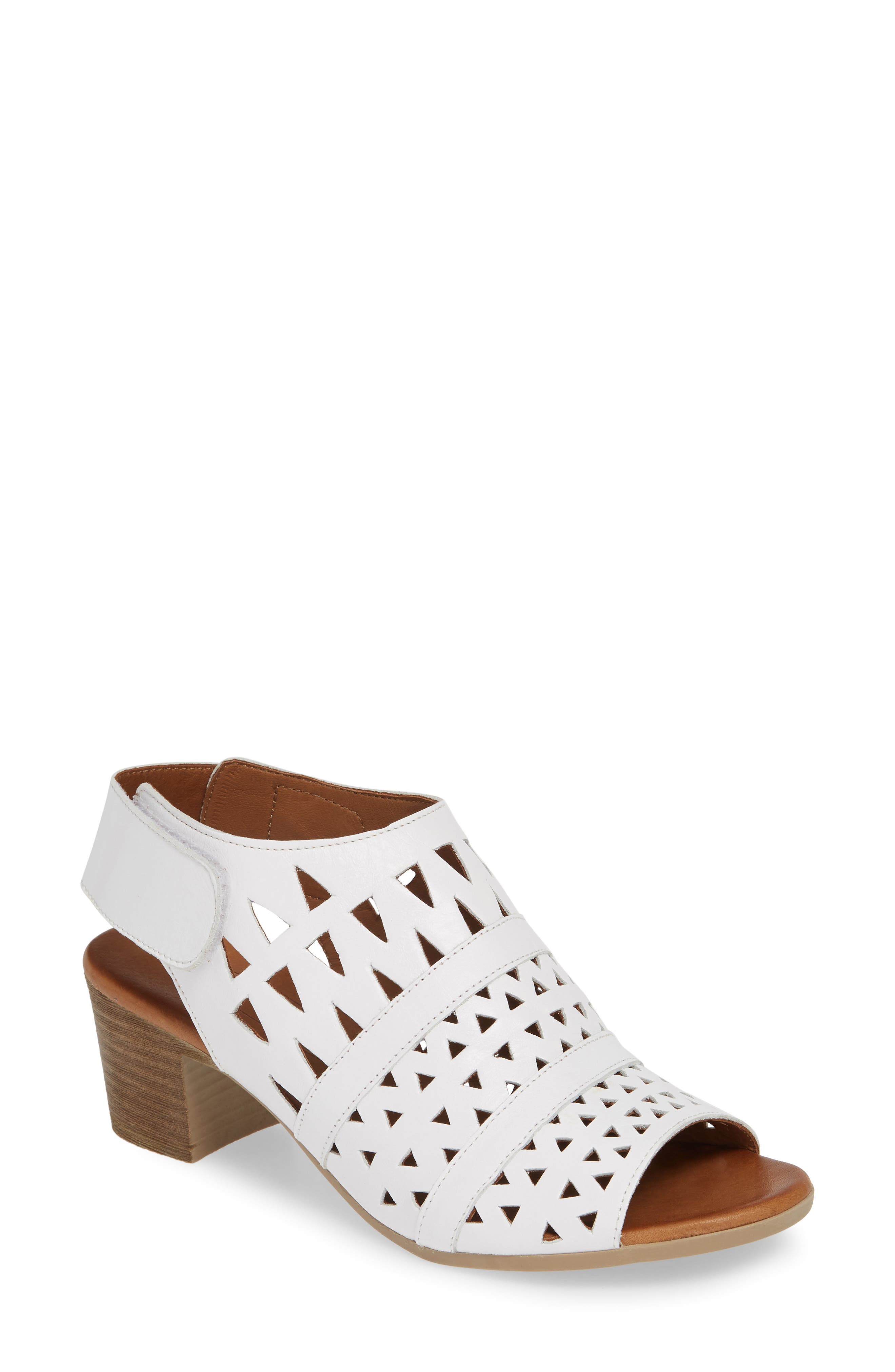 Sheridan Mia Tamsie1 Perforated Sandal, White