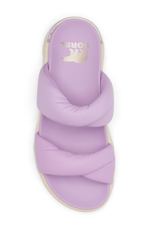 Shop Sorel Viibe Twist Slide Sandal In Euphoric Lilac/honey White