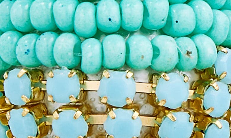 Shop Area Stars Beaded Drop Earrings In Turquoise