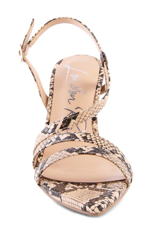 LONDON RAG LONDON RAG SNAKESKIN PRINT SANDAL 