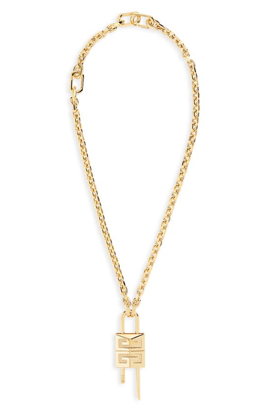 GIVENCHY 4G PADLOCK PENDANT NECKLACE