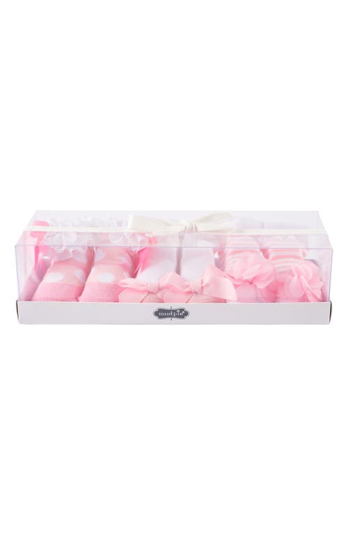 Mud Pie 3-pack Socks In Pink