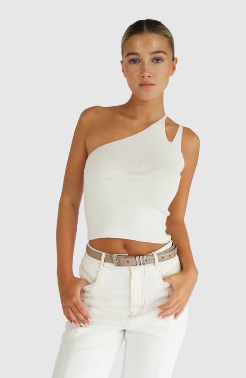 Belle & Bloom Symphony Double Strap Knit Crop In Cream