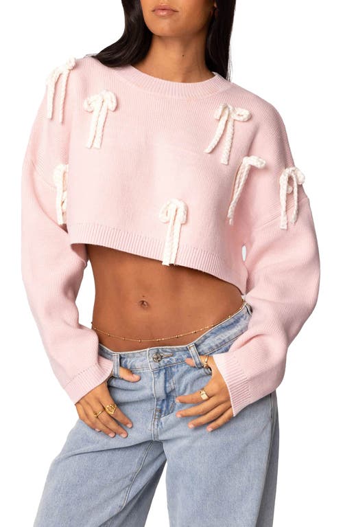 EDIKTED EDIKTED BOW CROP SWEATER