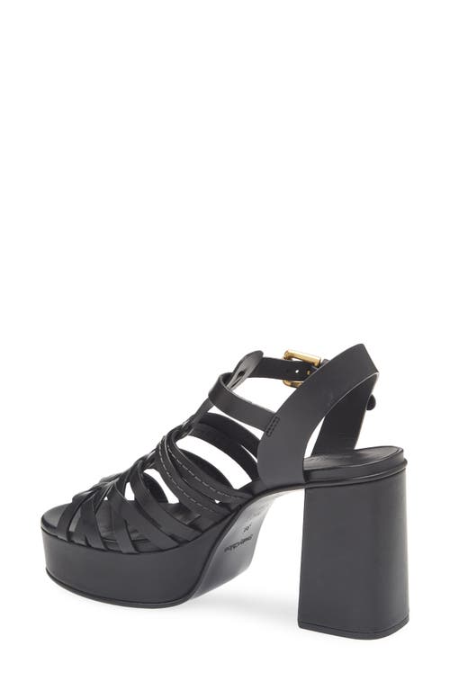 See By Chloé Caged Platform Sandal In Nero