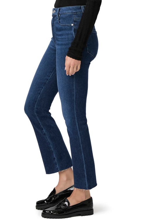 PAIGE PAIGE CLAUDINE RAW HEM HIGH WAIST ANKLE FLARE JEANS