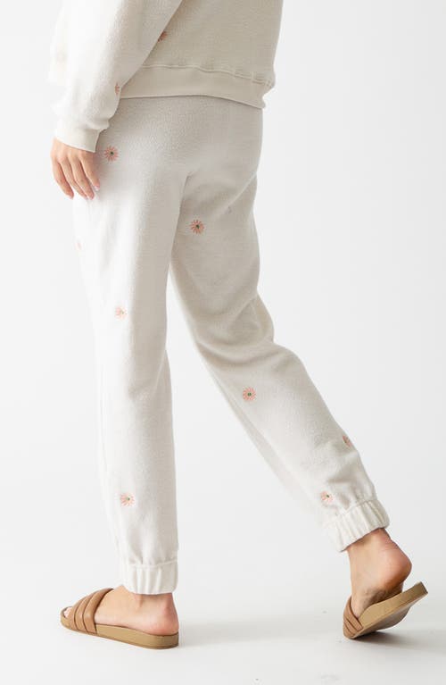 ELECTRIC & ROSE ELECTRIC & ROSE DAISY EMBELLISHED FLEECE SWEATPANTS 