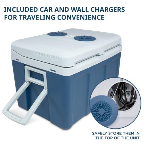 Shop Ivation Electric Cooler & Warmer In Blue