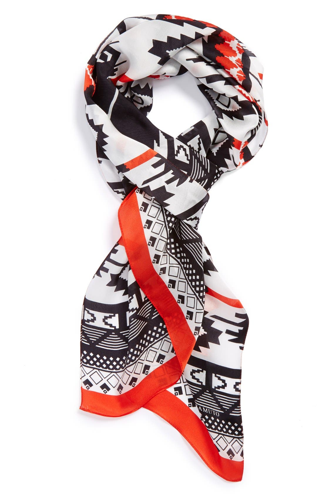 Vince Camuto Geometric Print Silk Scarf Nordstrom