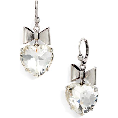 Tory Burch Heart & Bow Drop Earrings