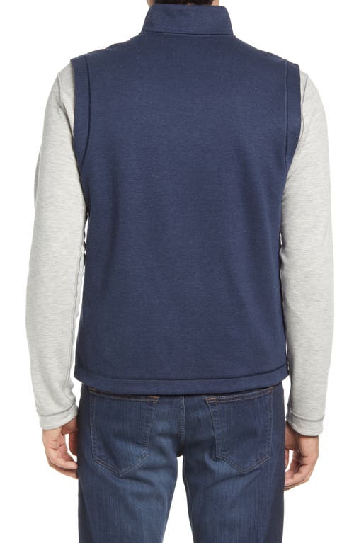 Johnston & Murphy Reversible Knit Vest In Brown/navy