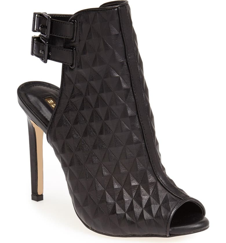 BCBGENERATION 'Comet' Quilted Bootie, Main, color, BLACK LEATHER