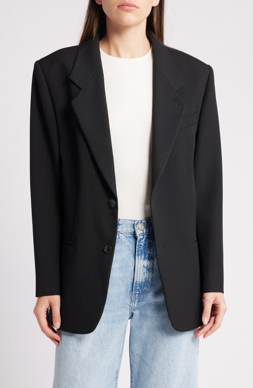 Frame Denim Grandfather Blazer In Black
