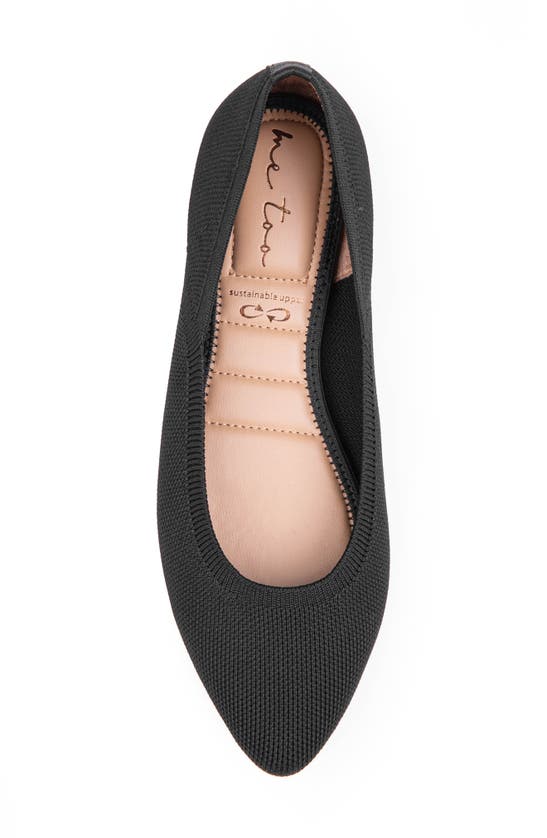 Shop Me Too Linza Knit Ballet Flat In Black