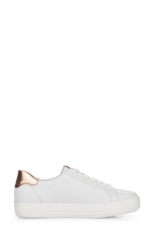 Shop Remonte Rieker Alina 03 Sneaker In Weiss/kupfer