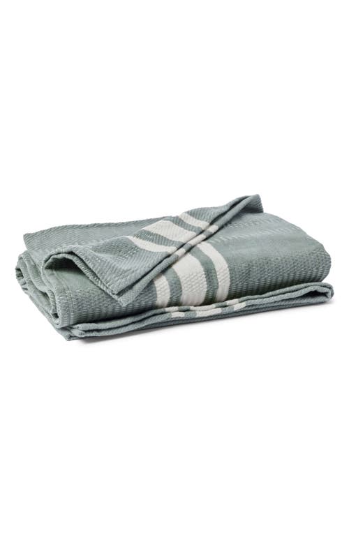 Coyuchi Cirrus Organic Cotton Throw Blanket in Cypress