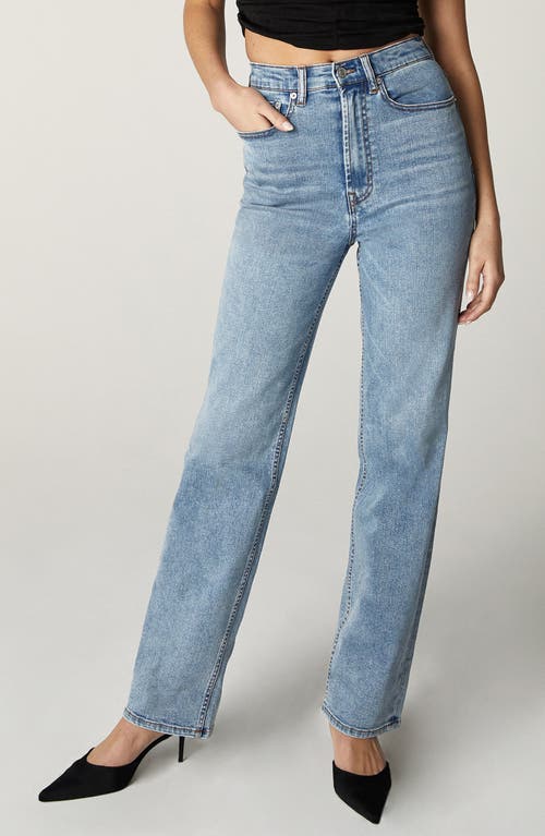 Shop Unpublished Rae Olympic Straight Leg Jeans In Medium Blue