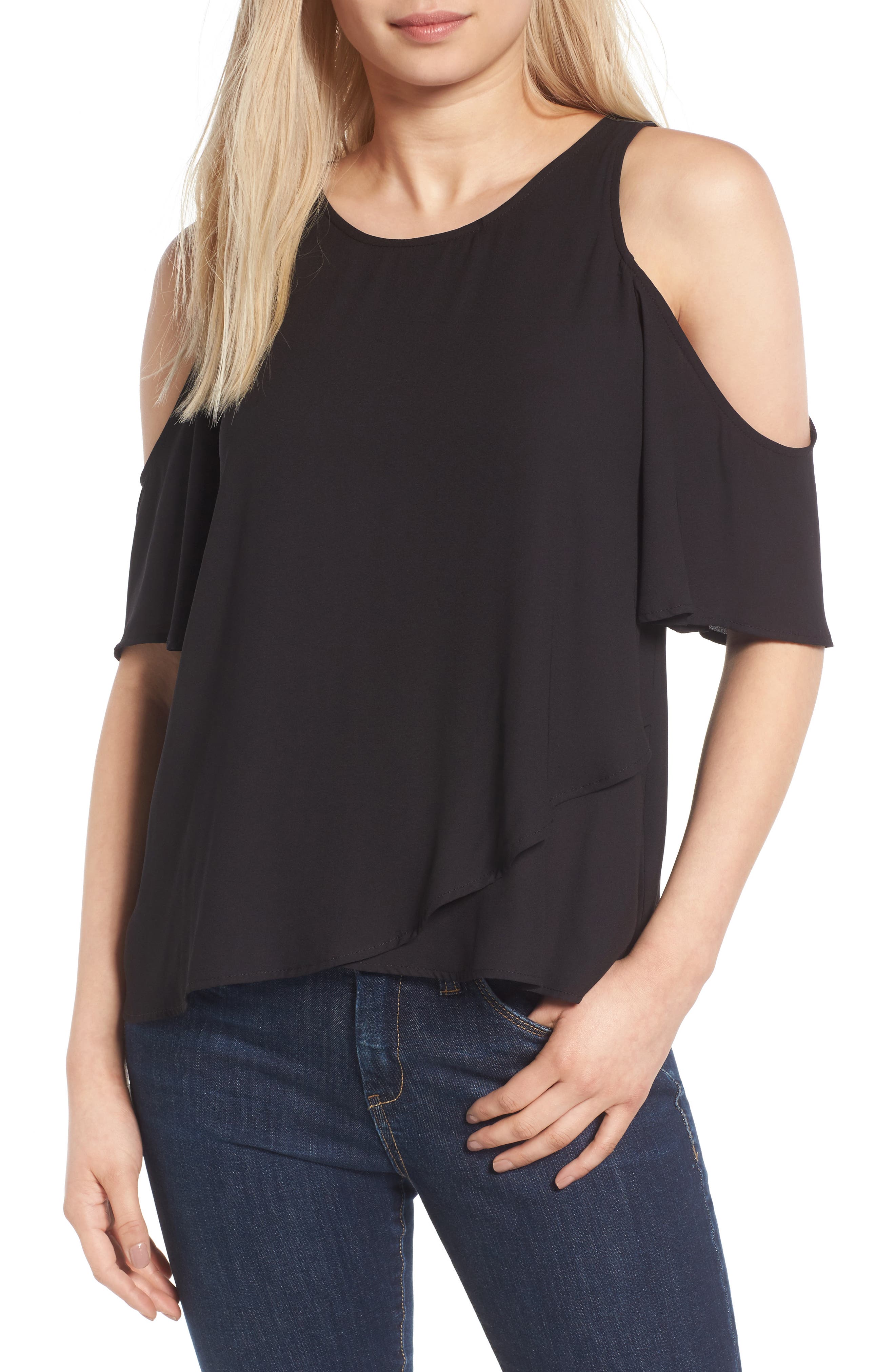 lush cold shoulder top