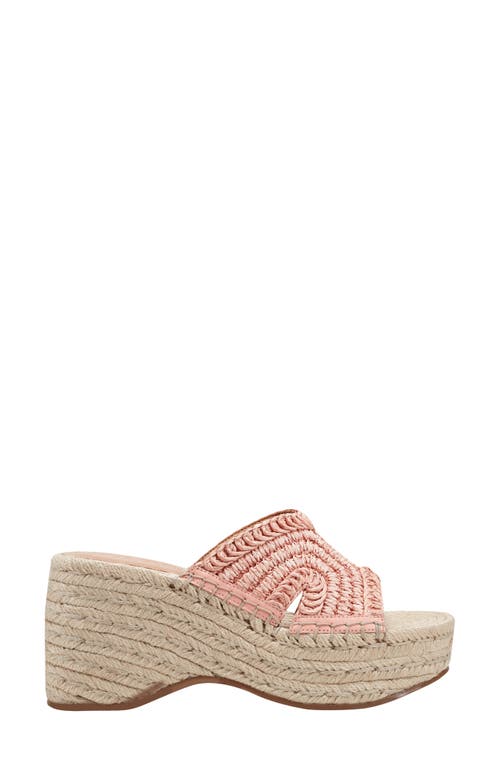 Marc Fisher Ltd Zakki Platform Wedge Sandal In Medium Pink