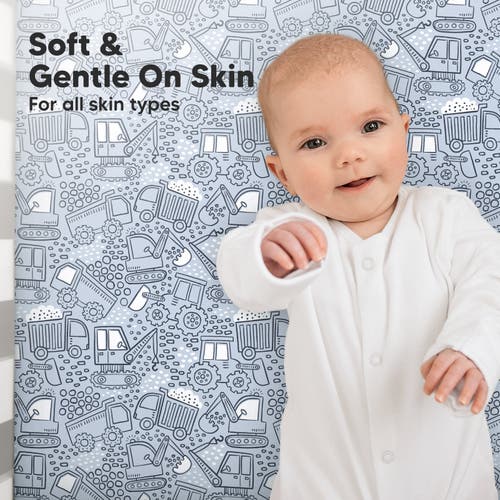Keababies Soothe Fitted Crib Sheet In Excavation