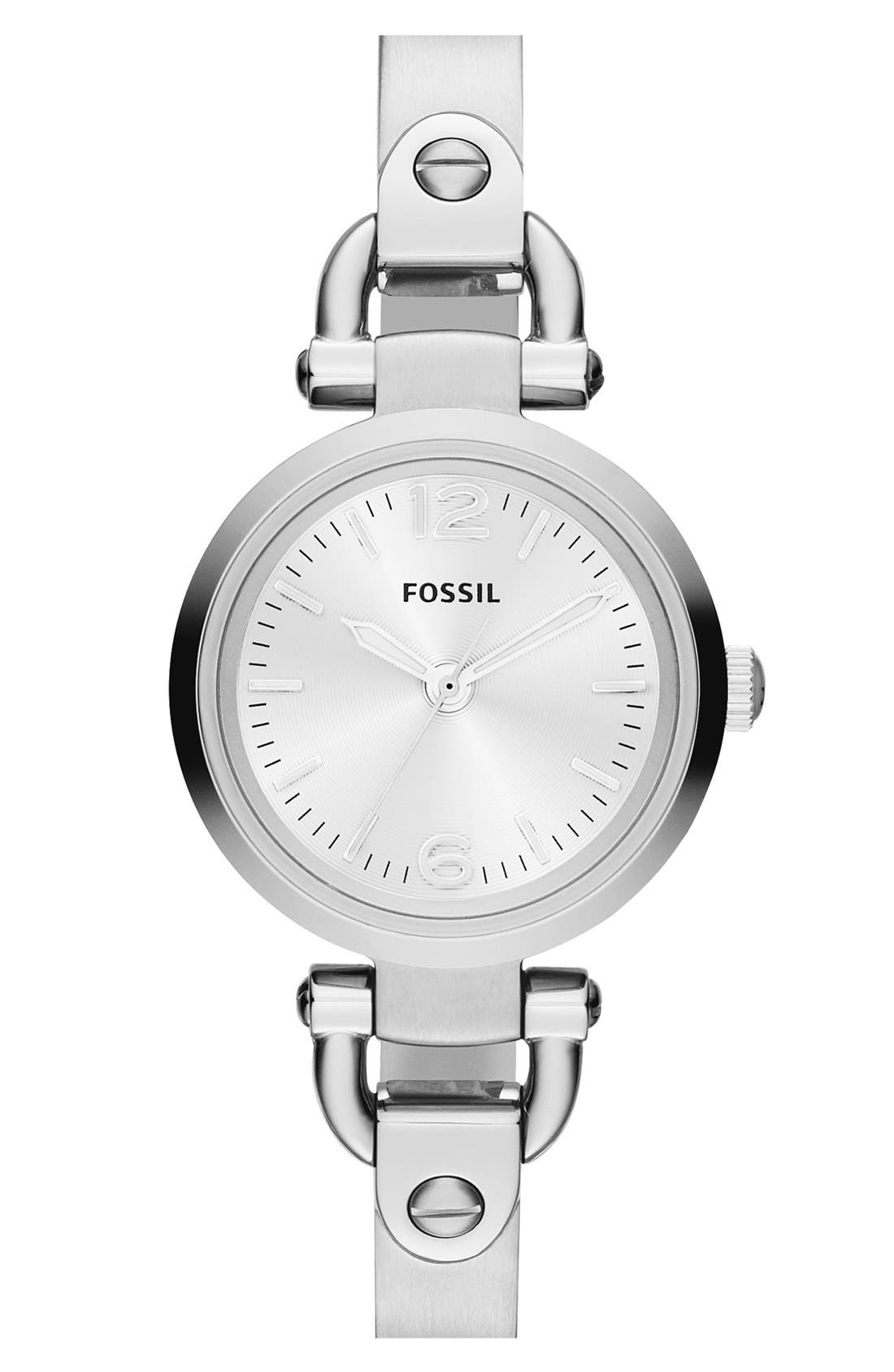 UPC 796483007918 product image for Fossil 'Small Georgia' Round Dial Bangle Watch, 26mm Silver One Size | upcitemdb.com