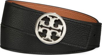 Presh Designer Fabric Oval Belt Buckle Dark Brown Leather Belt 35 M/L  Ladies