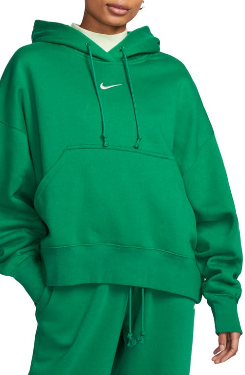 Shop Nike Sportswear Phoenix Fleece Pullover Hoodie In Malachite/sail