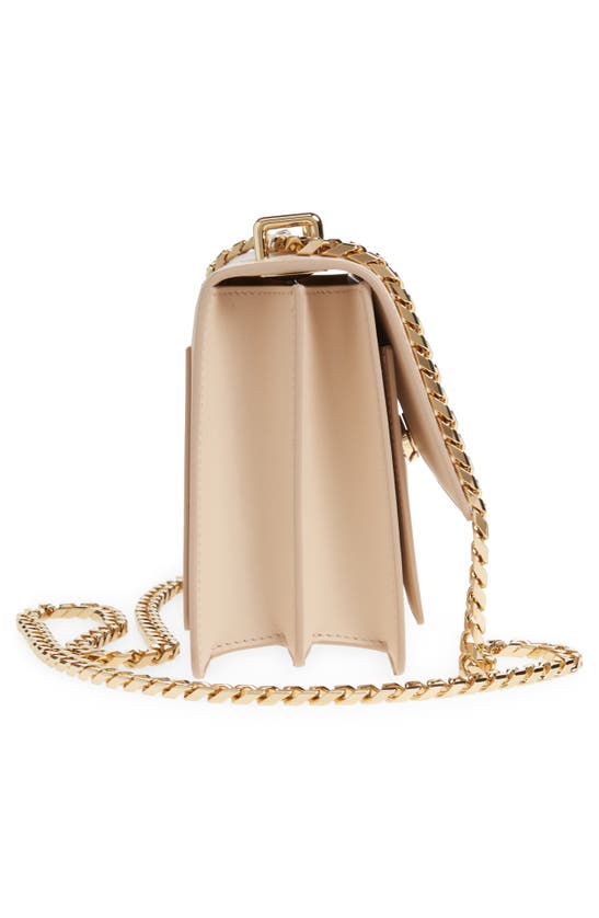 Dolce & Gabbana Logo Leather Shoulder Bag In Pastel Pink