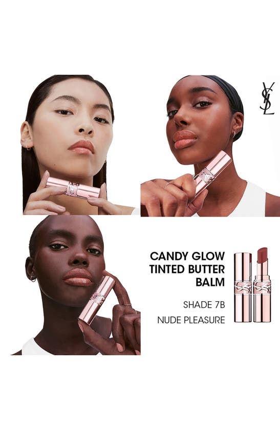 Saint Laurent Candy Glow Sheer Butter Balm In 6b Brown Nude