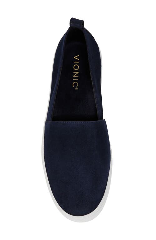 Shop Vionic Uptown Slip-on Sneaker In Navy Blazer/vapor