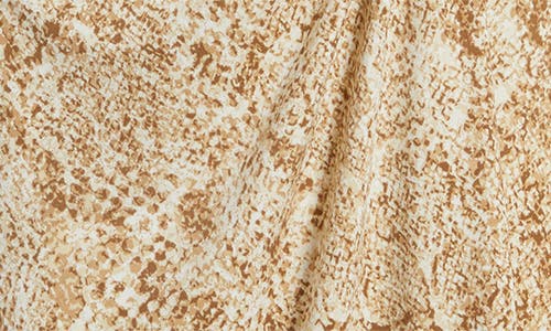 Tommy Bahama Clara Playa Python Faux-wrap Dress In Travertine
