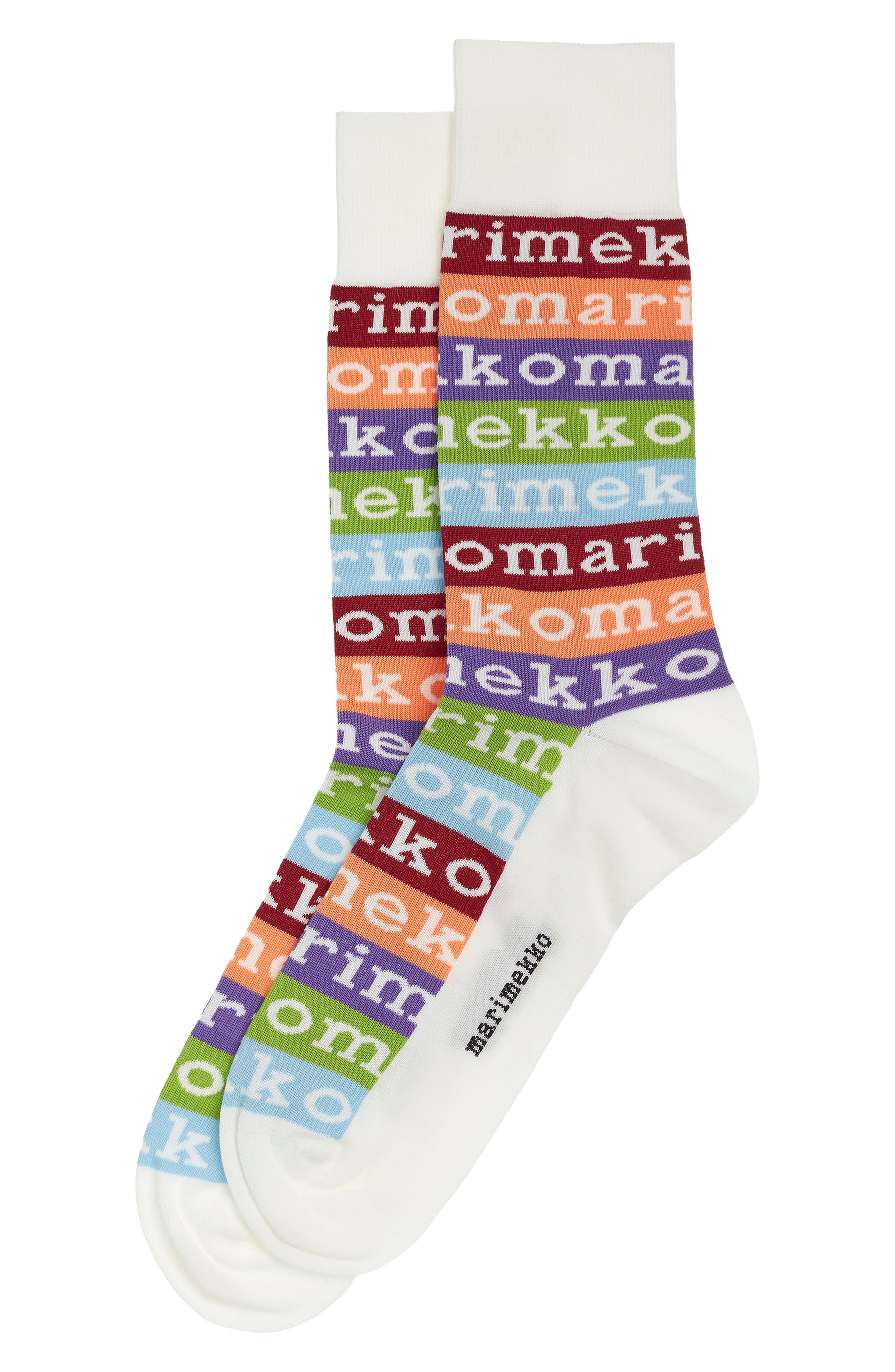 UPC 009025000088 product image for Marimekko Unisex Kohina Logo Socks, Size Large in Red/lilac/blue at Nordstrom | upcitemdb.com