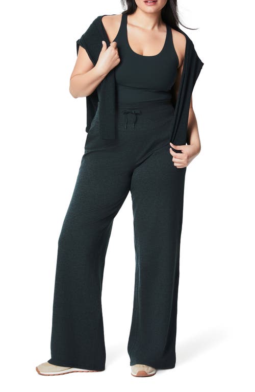 Shop Spanx ® Skysoft Wide Leg Pants In Essex Green Heather