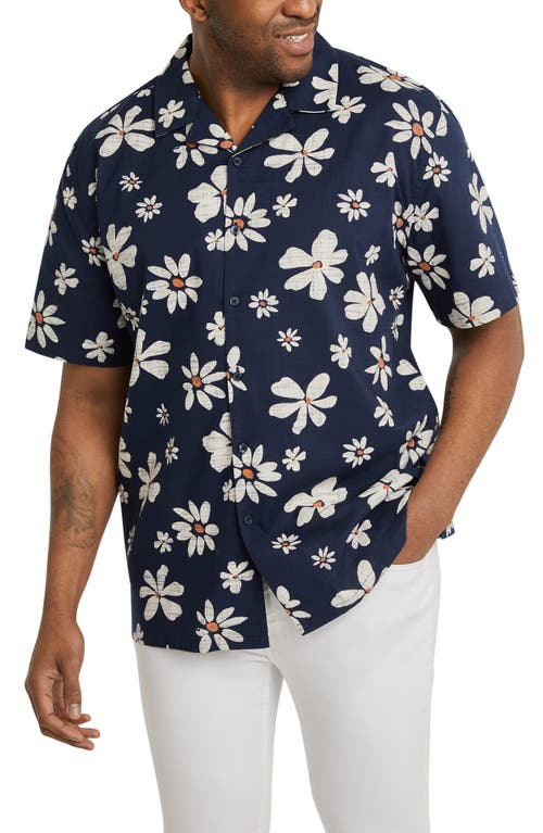 Grenada Relaxed Fit Camp Shirt in Navy