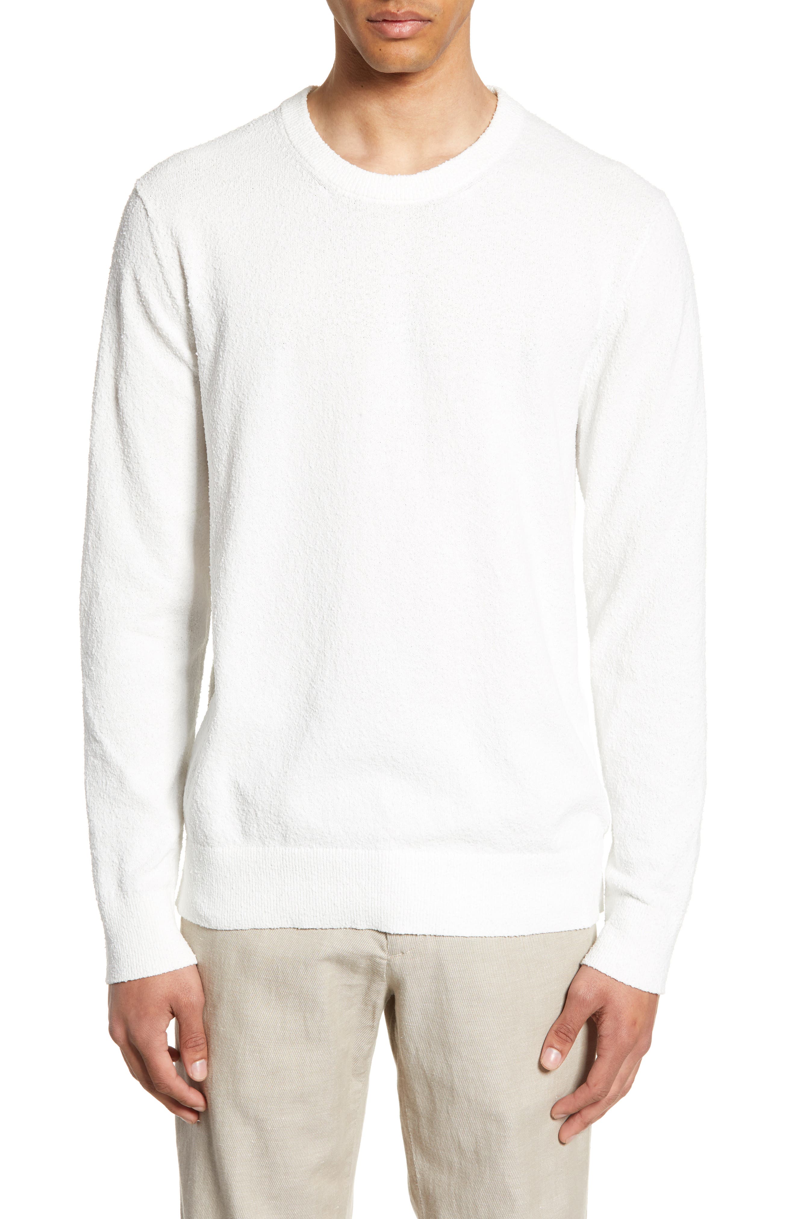 Club Monaco Slim Fit Boucle Sweater, Beige