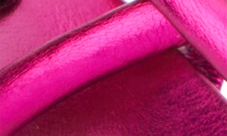 Fashion To Figure Ohara Strappy Block Heel Sandal In Neon Pink