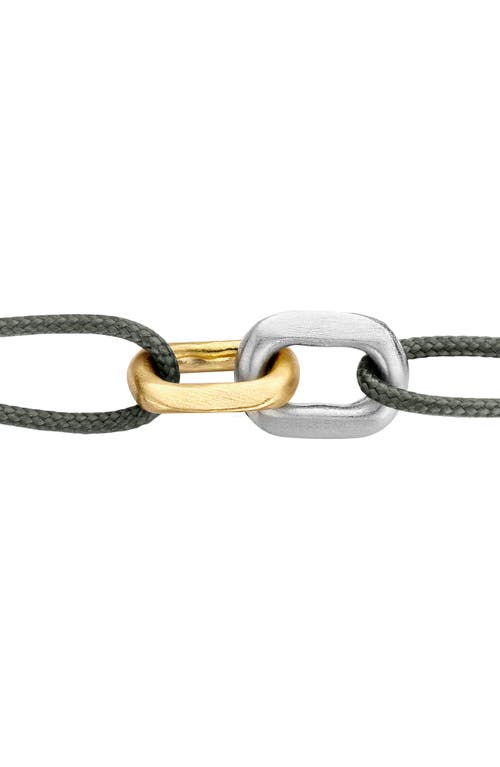 Kimai Unity Chain Link Slider Bracelet in Yellow Gold