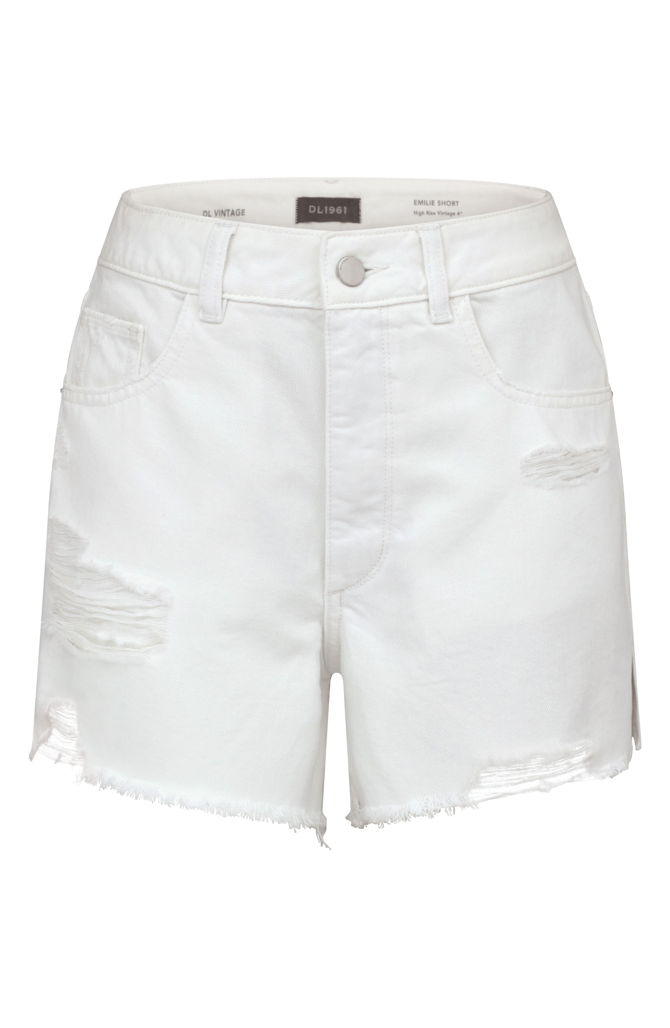 white distressed shorts | Nordstrom
