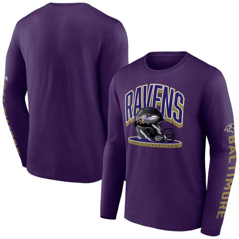 Baltimore Ravens Fanatics Branded Women's Plus Size Original State Lace-Up  T-Shirt - Purple