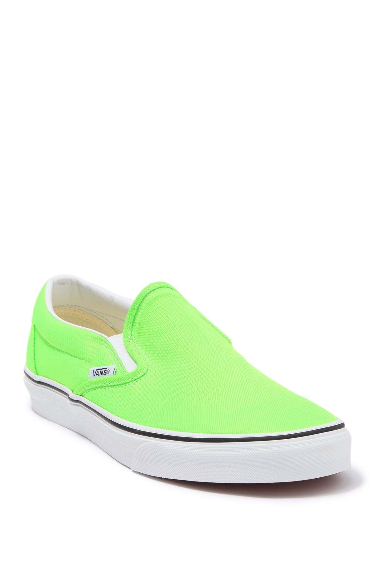 neon slip on vans