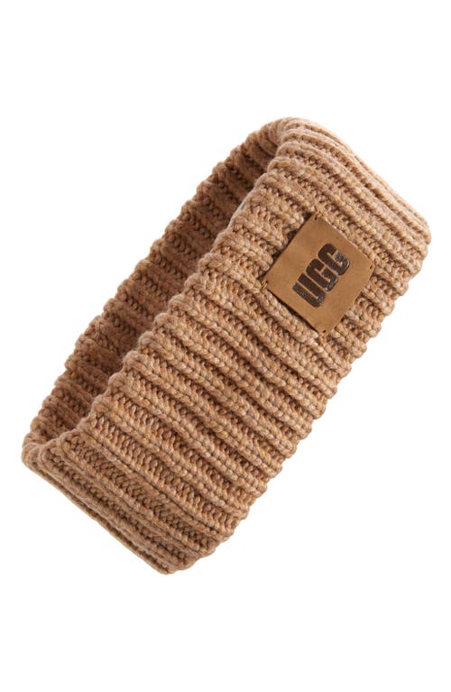 UGG(r) Chunky Rib Headband in Camel