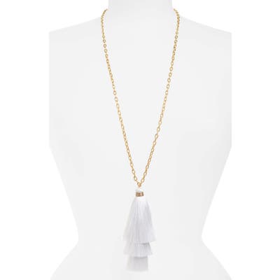Stella + Ruby Stephanie Tassel Pendant Necklace