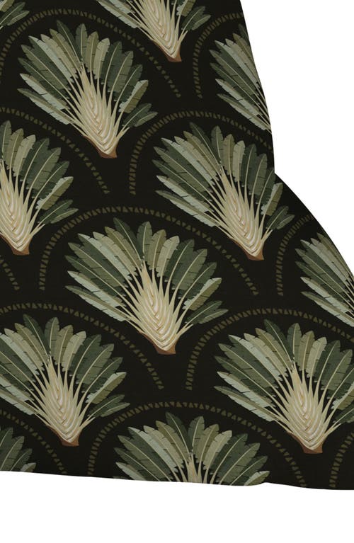 Deny Designs Palm Deep Accent Pillow In Green