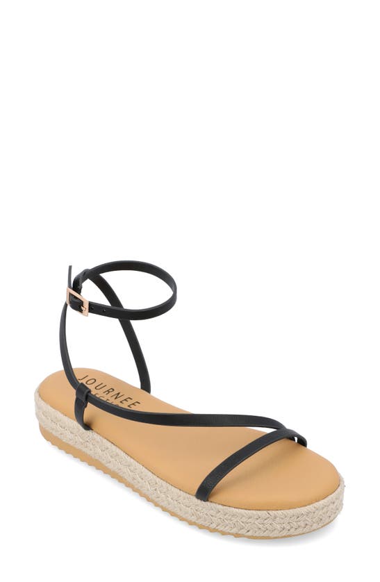Journee Collection Odelia Tru Comfort Espadrille Sandal In Black