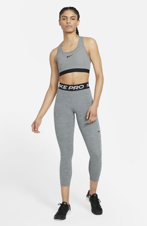 Nike Dri-fit Pro 365 Crop Leggings In Smoke Grey/heather/black