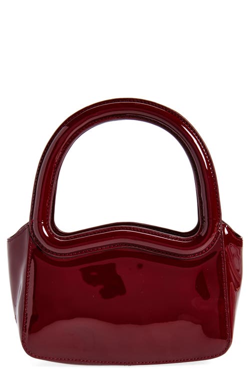 Reformation Mini Luciana Frame Handle Bag in Ruby Patent at Nordstrom
