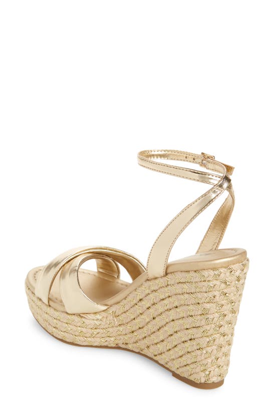 Shop Abound Sukie Espadrille Wedge Sandal In Gold Metallic